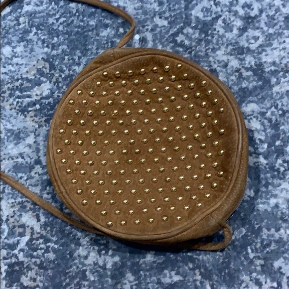 Vintage Brown Suede Crossbody - Picture 6 of 6